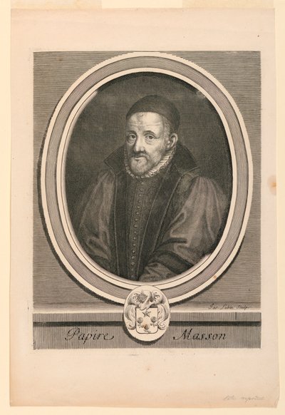 Retrato de Papire Masson (1544-1611) de Jacques Lubin