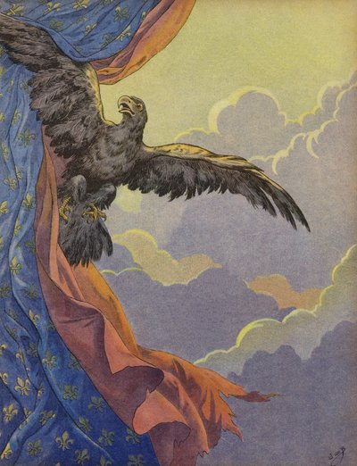 Un águila elevándose al cielo de Jacques Marie Gaston Onfray de Breville (Job)