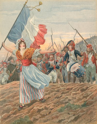 Francia - La Marsellesa de Jacques Marie Gaston Onfray de Breville (Job)
