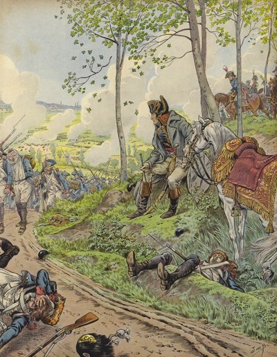 Napoleón Bonaparte en Marengo de Jacques Marie Gaston Onfray de Breville (Job)
