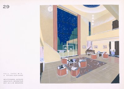 Salón de planta abierta de Jacques Meistermann