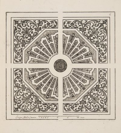 Diseño para Parterre, de Theatre des Plans et Jardinages, pub.1652 de Jacques Mollet