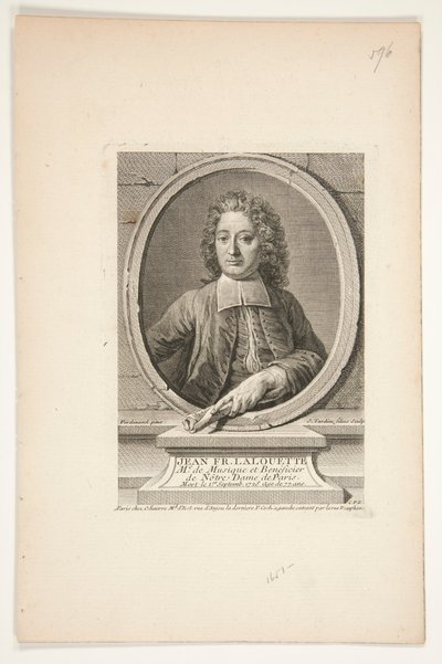 Retrato de Jean François Lalouette de Jacques Nicolas Tardieu