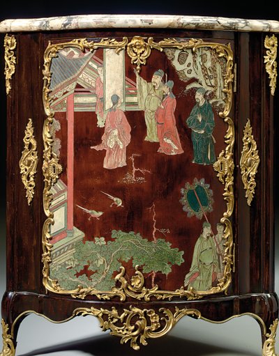 Par de encoignures de coromandel de Luis XV, mediados del siglo XVIII de Jacques Philippe Carel