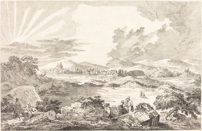 El Dromos, Atenas de Jacques Philippe LeBas after Julien David Le Roy
