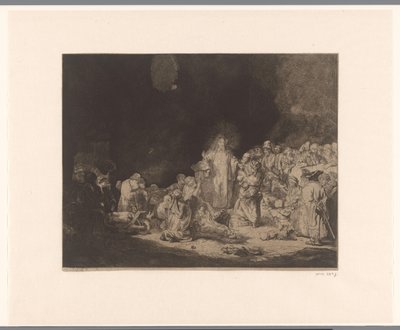 Cristo predicando (La impresión de cien florines) de Jacques Philippe Le Bas