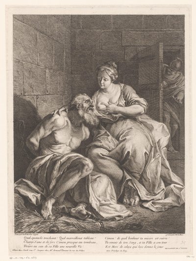 Cimon door Pero gevoed (Caritas Romana) de Jacques Philippe Le Bas