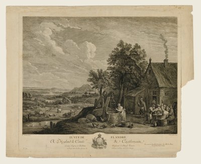 IX Vista de Flandes de Jacques Philippe Le Bas