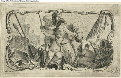 Putti en guerra de Jacques Philippe Le Bas
