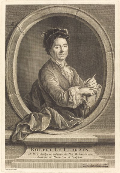 Robert le Lorrain de Jacques Philippe Le Bas after Hubert Drouais