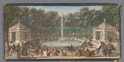 Vista del Bosquet des Dômes en el Jardín de Versalles
Les Domes (título en el objeto) de Jacques Rigaud (possibly)