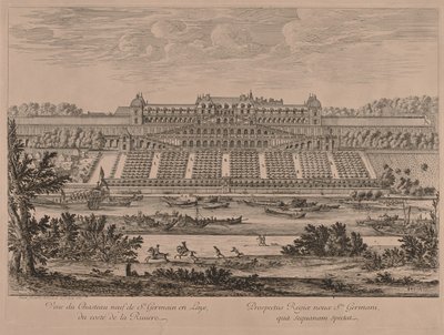 Castillo de St. Germain en Laye desde el río de Jacques Rigaud