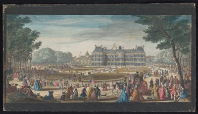 Vista del Palacio de Luxemburgo en París visto desde el jardín
Les promenades du Luxembourg (título en el objeto) de Jacques Rigaud