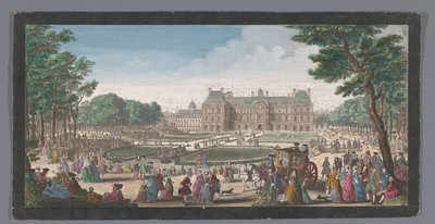 Vista del Palacio de Luxemburgo en París visto desde el jardín
Les promenades du Luxembourg (título en el objeto) de Jacques Rigaud