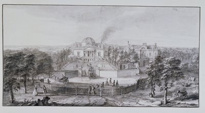 Villa Chiswick de Lord Burlington, desde el sureste de Jacques Rigaud