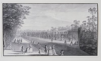 Naranjal y ha-ha, Villa de Lord Burlington de Jacques Rigaud