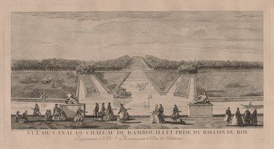 El castillo desde el canal en Rambouillet de Jacques Rigaud