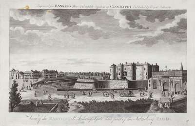 Vista de la Bastilla, puerta de San Antonio y parte de los suburbios de París de Jacques Rigaud