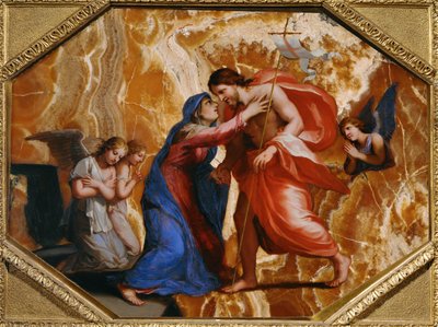 Jesus Christ recoit la Vierge dans le ciel - Cristo recibe a la Virgen en el Cielo ... de Jacques Stella
