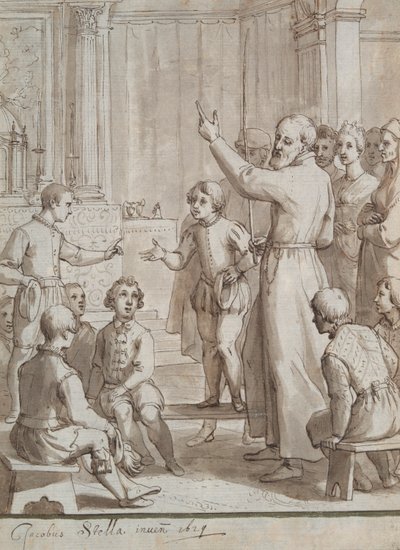 San Felipe como tutor de Jacques Stella