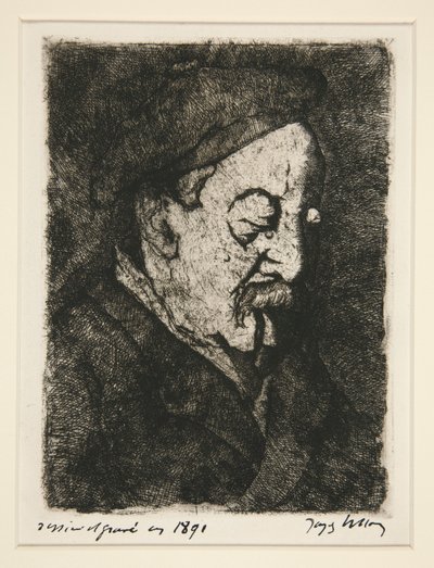 Retrato del pintor-grabador Emile Nicolle (Retrato del pintor-grabador Emile Nicolle) de Jacques Villon