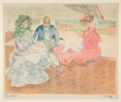 Debajo de la carpa, en la playa (Blonville) de Jacques Villon