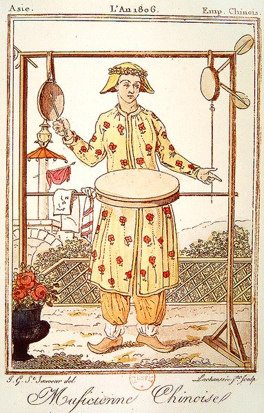 Músico chino, 1806 de Jacques after Grasset de Saint Sauveur
