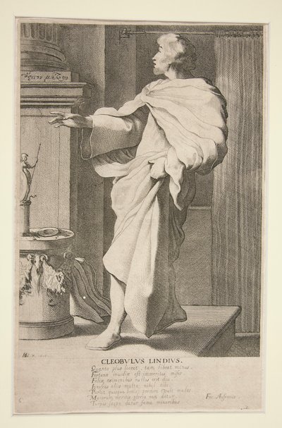 Cleobulus Lindius, #6 de la serie Los siete sabios de Grecia de Jacques de Gheyn III