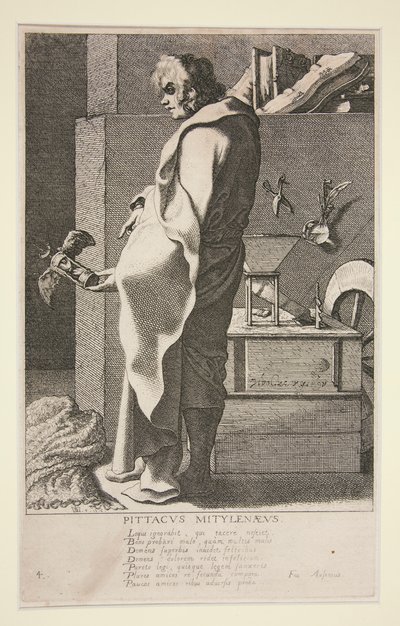Pittacus Mytilenaeus, #4 de la serie Los siete sabios de Grecia de Jacques de Gheyn III
