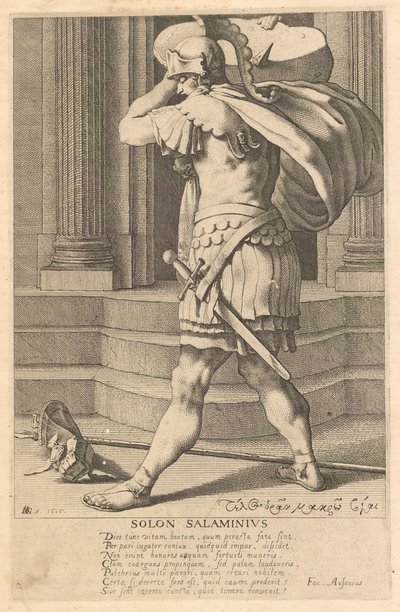 Solon Salaminius, #2 de la serie Los Siete Reyes Magos de Grecia de Jacques de Gheyn III
