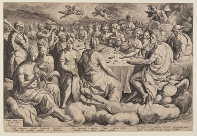 Banquete de los dioses de Jacques de Gheyn II