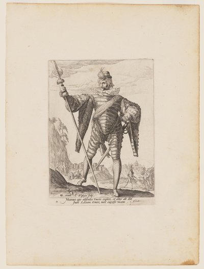 Teniente Coronel, de Oficiales y Soldados de la Guardia de Corps del Emperador Rodolfo II de Jacques de Gheyn II