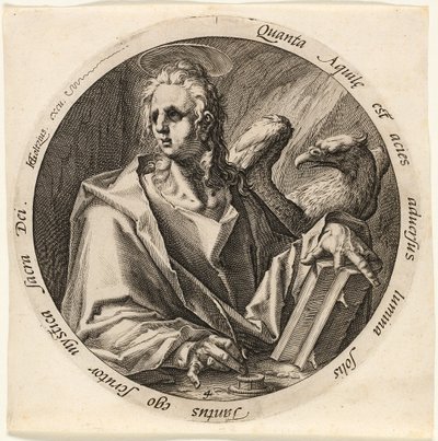San Juan, lámina cuatro de Los cuatro evangelistas de Jacques de Gheyn II