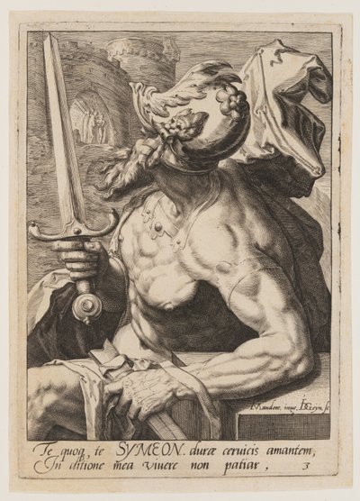 Simeón, de Los doce hijos de Jacob de Jacques de Gheyn II