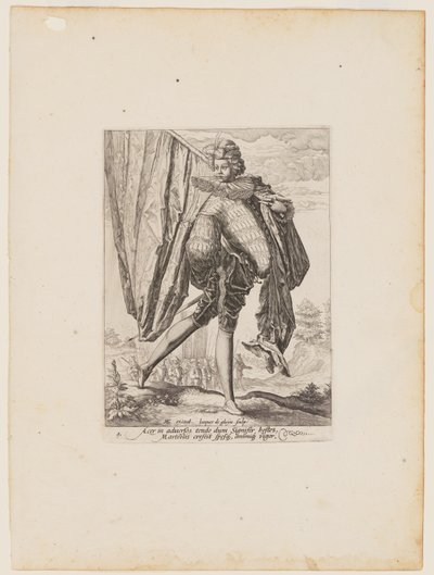 Portaestandarte, de Oficiales y Soldados de la Guardia de Corps del Emperador Rodolfo II de Jacques de Gheyn II