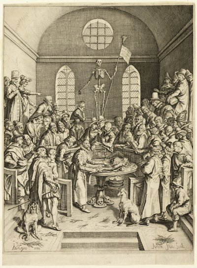 La lección anatómica del profesor Pauw de Jacques de Gheyn II