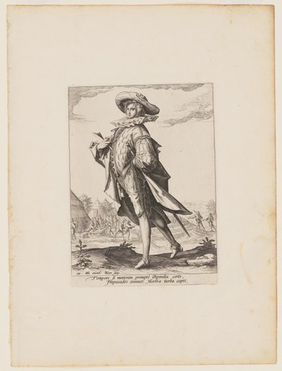 Tesorero, de Oficiales y Soldados de la Guardia del Emperador Rodolfo II de Jacques de Gheyn II