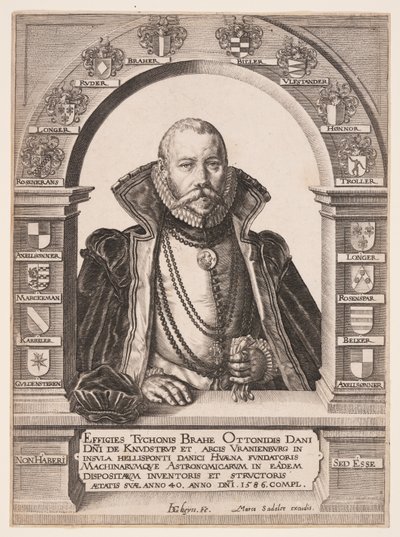 Tycho Brahe, astrónomo de Jacques de Gheyn II