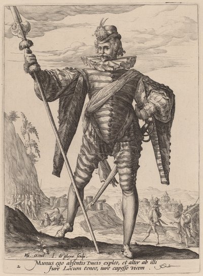 Teniente Coronel de Jacques de Gheyn II after Hendrik Goltzius