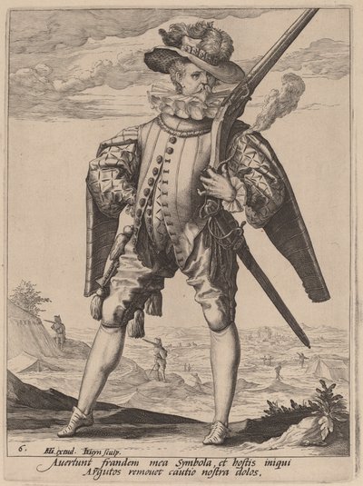 Mosquetero de Jacques de Gheyn II after Hendrik Goltzius