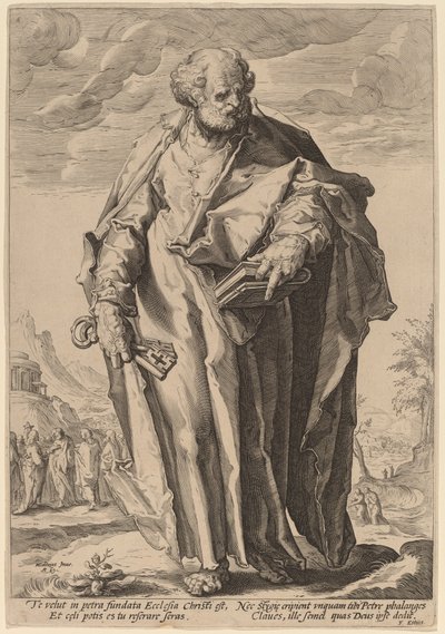 San Pedro de Jacques de Gheyn II, after Hendrik Goltzius