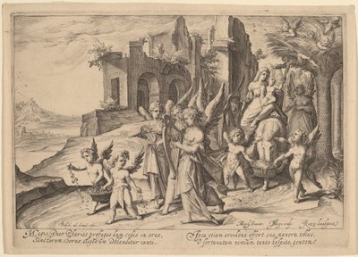Regreso de la huida a Egipto de Jacques de Gheyn II, after Karel van Mander I
