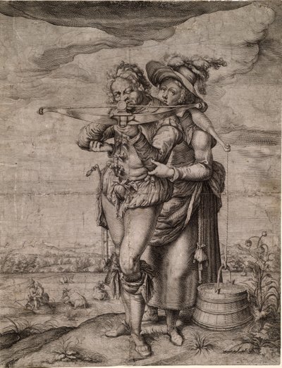 El ballestero y la lechera de Jacques de Gheyn the Younger