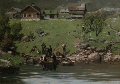 Desde Kittelsvika en Krøderen de Jahn Ekenaes