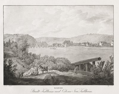 Baiern, Stadt Kellheim und Colonie Neu-Kellheim de Jakob Alt