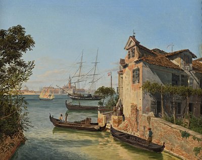 Vista de San Giorgio Maggiore en Venecia de Jakob Alt