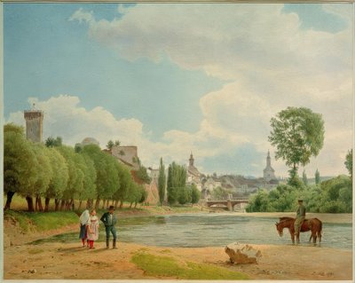 Vista de Teschen de Jakob Alt