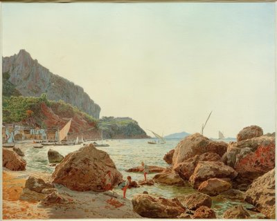 La gran marina en la isla de Capri de Jakob Alt