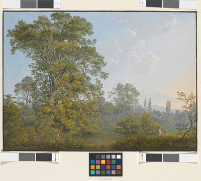 Paisaje idílico con faunos y ninfas de Jakob Alt