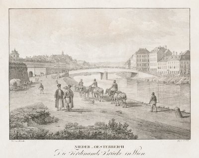 Nieder-Österreich, Die Ferdinand Brücke en Viena de Jakob Alt